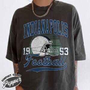 Indianapolis Football Heritage Look Comfort Colors T-Shirt 159